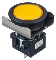 IDEC LBW6P-1T04WY LED Panel Mount Indicator, Yellow, 24 V, 22.3 mm, IP65
