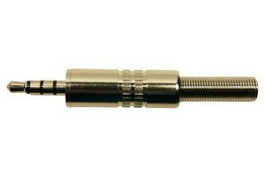 CLIFF ELECTRONIC COMPONENTS FC68124M Phone Audio Connector, 4 Contacts, Plug, 3.5 mm, Cable Mount