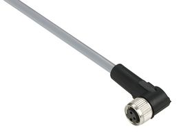 TELEMECANIQUE SENSORS XZCPV0666L5 Sensor Cable, 90° M8 Receptacle, Free End, 3 Positions, 5 m, 16.4 ft, XZ Series