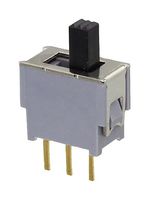 NIDEC COMPONENTS AS1D-2M-10-Z Slide Switch, Hyper-Miniature, SPDT, On-On, Through Hole, AS Series, 50 mA, 48 V