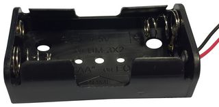PRO ELEC PE000018 Battery Holder, Panel, AA Battery Size, 2 Position