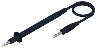 HIRSCHMANN TEST AND MEASUREMENT 934157100 Test Tip Probe, Test Tip Probe, 4mm Banana Plug, 3.3 ft, 1 m, Black, 16 A