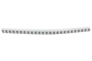 HELLERMANNTYTON 901-11042 HGBC1-3WH S Wire Marker, Helagrip, Slide On, Chevron Cut, Pre Printed, S, Black, White, 3.5mm, 3 mm