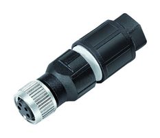 BINDER 99-3400-500-03 Sensor Connector, 768 Series, M8, Female, 3 Positions, IDC / IDT Socket, Straight Cable Mount
