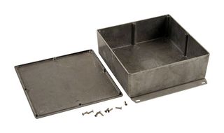 HAMMOND 1590FF... Metal Enclosure, Wall Mount, Diecast Aluminium, 67 mm, 188 mm, 188 mm, IP54
