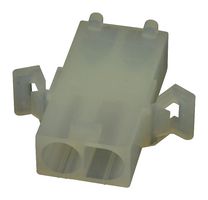 MOLEX 19-09-2027 Connector Housing, Natural, Standard .093" 3191 Series, Plug, 2 Ways, 6.7 mm