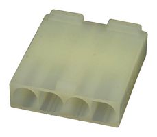 MOLEX 19-09-2046 Connector Housing, Natural, Standard .093" 3191 Series, Plug, 4 Ways, 6.7 mm