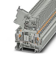 PHOENIX CONTACT 1058940 Fused Terminal Block, 2 Ways, 4 mm², Push In, 6.3 A