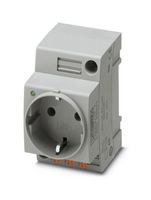 PHOENIX CONTACT 0804040 Pin & Sleeve Connector, 16 A, 250 V, DIN Rail Mount, Socket, 2P, Grey
