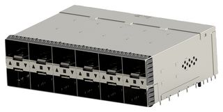 TE CONNECTIVITY 1-2347721-9 I/O Connector, 20 Contacts, Receptacle, zSFP+, Press Fit, PCB Mount