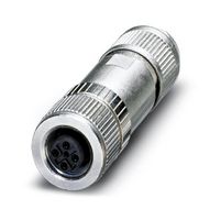 PHOENIX CONTACT 1553611 Sensor Connector, M12, Female, 4 Positions, IDC / IDT Socket, Straight Cable Mount