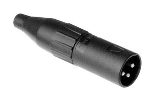 AMPHENOL AUDIO AC3MCP XLR Connector, 3 Contacts, Plug, Cable Mount, Silver Plated Contacts, Thermoplastic Body, AC