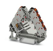 PHOENIX CONTACT 3270220 DIN Rail Mount Terminal Block, Potential Distributor, 13 Ways, 26 AWG, 14 AWG, 1.5 mm², Push In
