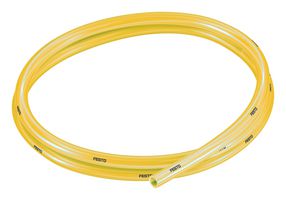 FESTO PUN-H-8X1,25-TGE Pneumatic Tubing, 8 mm, 5.7 mm, PU (Polyurethane), Transparent Yellow, 10 bar, 50 m