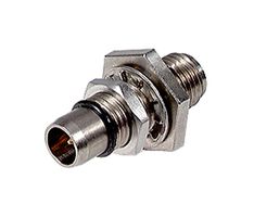 HUBER+SUHNER 36_BMA-SMA-50-1/199_UE RF / Coaxial Adapter, BMA, Plug, SMA, Jack, Straight Bulkhead Adapter, 50 ohm