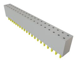 SAMTEC SSQ-120-01-L-D PCB Receptacle, Board-to-Board, 2.54 mm, 2 Rows, 40 Contacts, Through Hole Mount