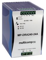 MULTICOMP PRO MP-DRA240-48A AC/DC DIN Rail Power Supply (PSU), ITE, 1 Output, 240 W, 48 VDC, 5 A