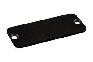 HAMMOND 1455UALBK-10 Enclosure Accessory, End Panel, Aluminium, Black, Hammond 1455U Series Enclosures