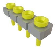 SAMTEC SL-104-G-12 PCB Receptacle, Low Profile Hybrid, Board-to-Board, 2.54 mm, 1 Rows, 4 Contacts