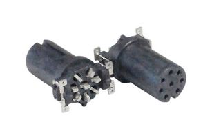 BULGIN LIMITED PXPLCP12SMF05APC Sensor Connector, PXP Series, M12, Female, 5 Positions, PCB Socket, Straight Surface Mount