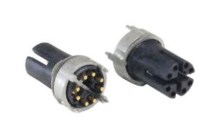 BULGIN LIMITED PXPLCP12SMF08APC Sensor Connector, PXP Series, M12, Female, 8 Positions, PCB Socket, Straight Surface Mount