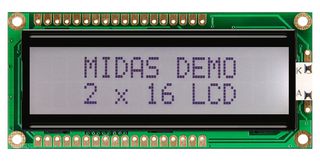 MIDAS DISPLAYS MC21605G6W-FPTLW3.3-V2