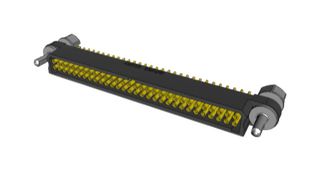 AMPHENOL SOCAPEX MHDAS2F060YDE10 PCB Receptacle, Board-to-Board, 1.27 mm, 2 Rows, 60 Contacts, Through Hole Mount, MHDAS