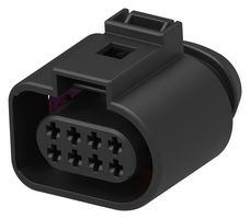 TE CONNECTIVITY 1-1394416-1 Automotive Connector Housing, Black, Receptacle, 8 Ways, AMP Automotive Socket Contacts
