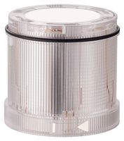 WERMA 64743075 Signal Indicator, Blinking/Continuous/TwinLight, White, 24 V, 70 mm x 66 mm, KombiSIGN 72 Series