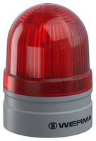 WERMA 26011060 Beacon, TwinLight, Red, 62 mm x 85 mm, 230 VAC, Push-In Terminal, EvoSIGNAL Mini Series