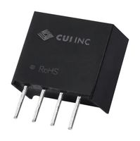 CUI PQS075-S24-S5-S Isolated Through Hole DC/DC Converter, ITE, SIP, 1:1, 750 mW, 1 Output, 5 V
