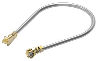 WURTH ELEKTRONIK 636201110250 RF / Coaxial Cable Assembly, 9.8 ", 250 mm, 1.37mm, UMRF Right Angle Plug, UMRF Right Angle Plug