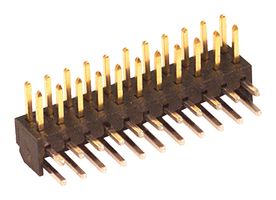 MOLEX 87760-2216 Pin Header, Board-to-Board, Wire-to-Board, 2 mm, 2 Rows, 22 Contacts, Through Hole Right Angle