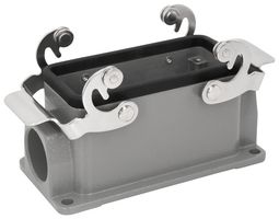 MULTICOMP PRO MP009408 Heavy Duty Connector, Base, Bulkhead Mount, Side Entry, Aluminium Body, 2 Lever, 16B