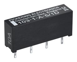 PICKERING 103-1-A-5/2D Reed Relay, SPST-NO, 5 VDC, 103 Series, Through Hole, 150 ohm, 500 mA