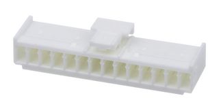 MOLEX 51163-1400 Connector Housing, Natural, Mini-Lock 51163 Series, Receptacle, 14 Ways, 2.5 mm