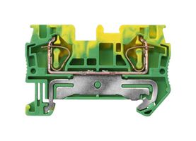 SIEMENS 8WH2000-0CG07 DIN Rail Mount Terminal Block, PE Thru, 2 Ways, 28 AWG, 10 AWG, 4 mm², Clamp