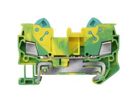SIEMENS 8WH3000-0CF07 DIN Rail Mount Terminal Block, PE Thru, 2 Ways, 20 AWG, 14 AWG, 2.5 mm², IDC