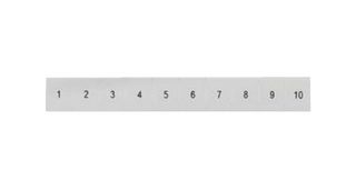 SIEMENS 8WH8120-4AB25 Terminal Block Marker, White, Labeling Plate, Siemens ALPHA FIX Series 6mm² 8WH Terminal Blocks