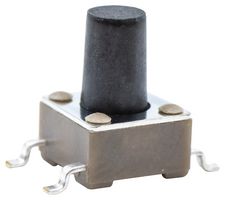 E-SWITCH TL3301PF160QG Tactile Switch, SPST-NO-DM, TL3301 Series, Top Actuated, Surface Mount, Round Button, 160 gf