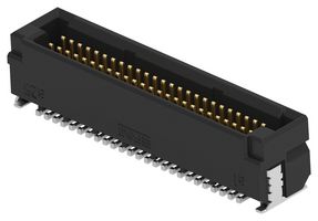 ERNI - TE CONNECTIVITY 294151-E Mezzanine Connector, Blindmate, Plug, 0.8 mm, 2 Rows, 50 Contacts, Surface Mount Straight