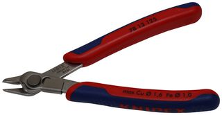 KNIPEX 78 13 125 Cutter, Side, 125 mm, Flush, 1.6 mm, 54 °, Knipex - Super Knips