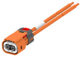 TE CONNECTIVITY 1-2379991-3 Cable Assembly, High Voltage Automotive, Wire to Board Receptacle to Free End, 2 Ways, 1 Row, 5 m