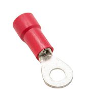 MUELLER ELECTRIC BU-190540035 Ring Tongue Terminal, #6, 18 AWG, Red