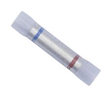 MUELLER ELECTRIC BU-191540022 Butt Splice, 22AWG to 18AWG, Blue, Red, 16 AWG, 14 AWG, Vinyl