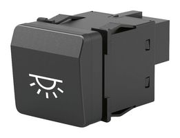 EAO 09-400009.11421A Rocker Switch, Momentary, SPST-NO, Illuminated, Panel Mount, Black, S09 Universal Series