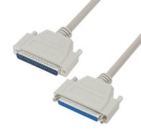 L-COM CSMN37MF-15 Computer Cable, D Subminiature Plug, 37 Way, D Subminiature Socket, 37 Way, 15 ft, 4.6 m