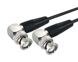 L-COM CC174-10HR2 RF / Coaxial Cable Assembly, 10 ft, 3.05 m, RG174/U, BNC Right Angled Plug, BNC Right Angled Plug