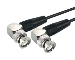 L-COM CC174-1HR2 RF / Coaxial Cable Assembly, 1 ft, 304.8 mm, RG174/U, BNC Right Angled Plug