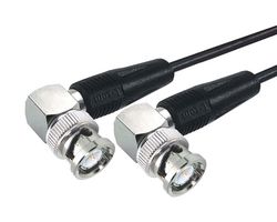 L-COM CC174-2HR2 RF / Coaxial Cable Assembly, 2 ft, 609.6 mm, RG174/U, BNC Right Angled Plug